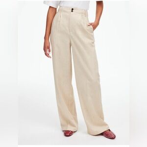 NWT Madewell Harlow Wide-Leg Herringbone Italian